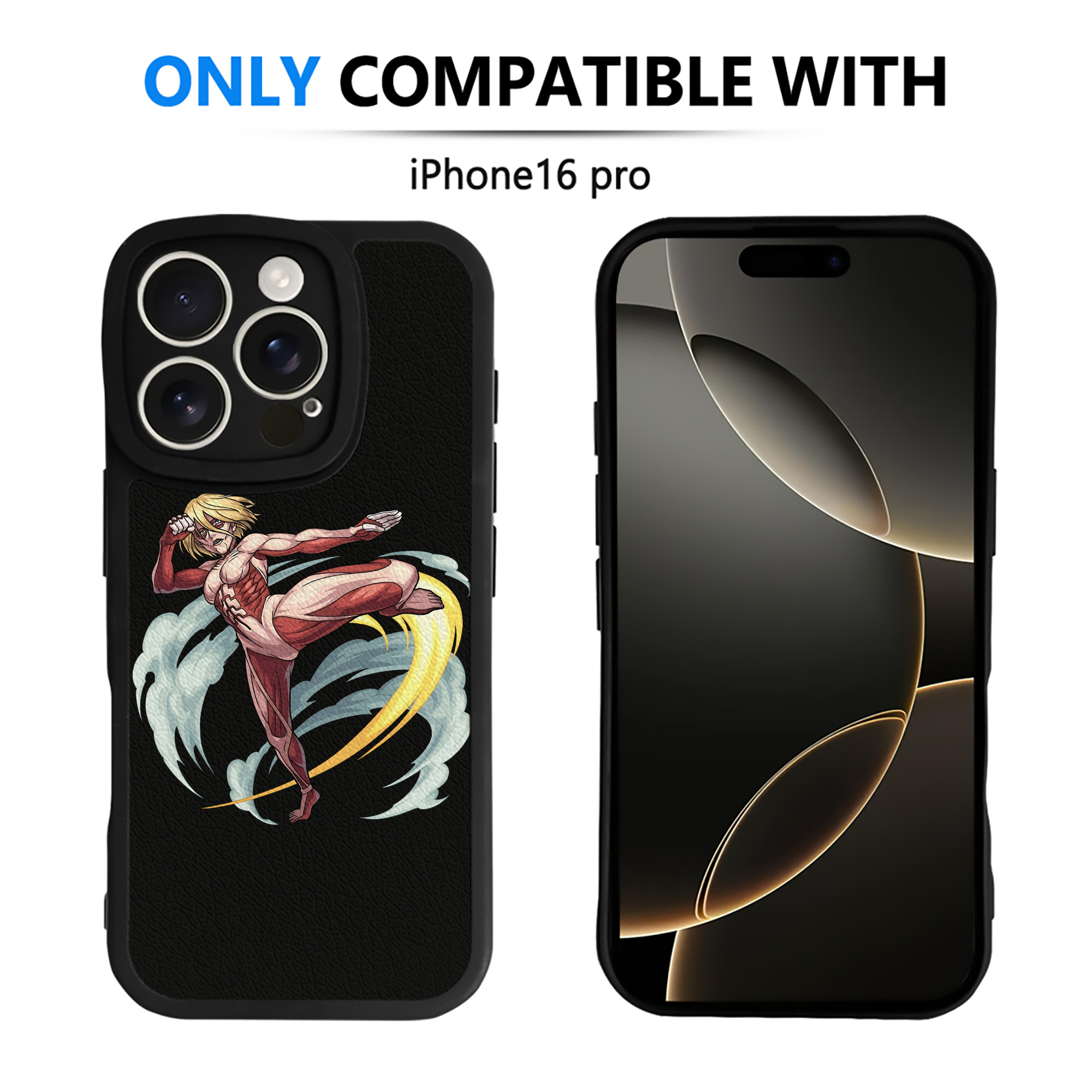 （画像用） 進撃の巨人 Attack on Titan 【iPhone 16シリーズ対応】シリコンスマホケース（レザー調） 材質：シリコン